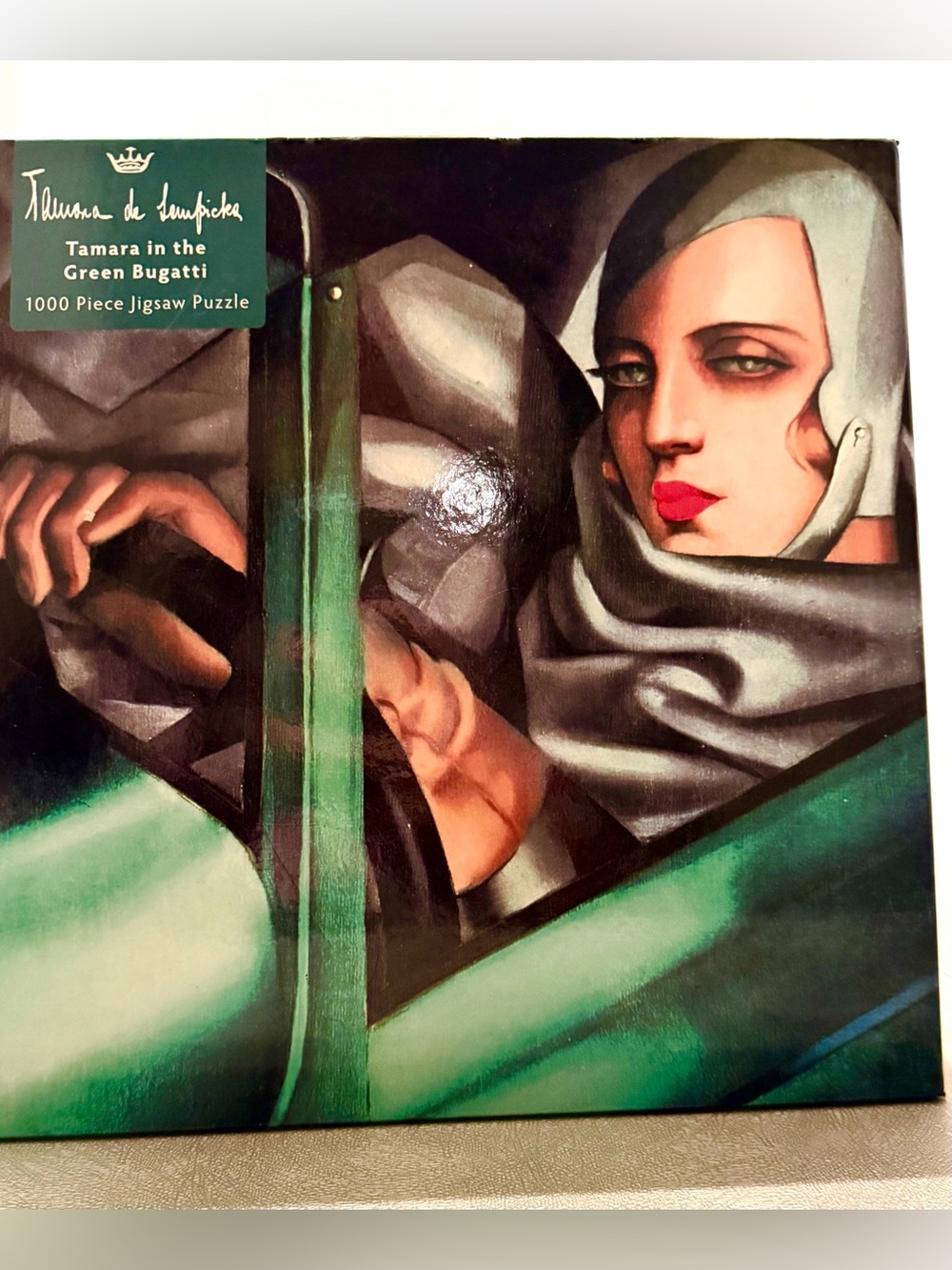 Tamara de Lempicka 'Tamara in the Green Bugatti' 1000 pcs Art Puzzle Wall 29x20